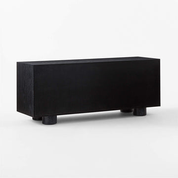 Cantar 4-Drawer Cerused Black Oak Dresser