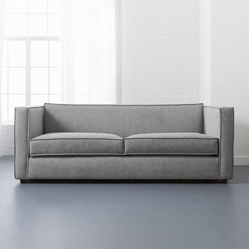 Club Grey Fabric 2-seater Sofa