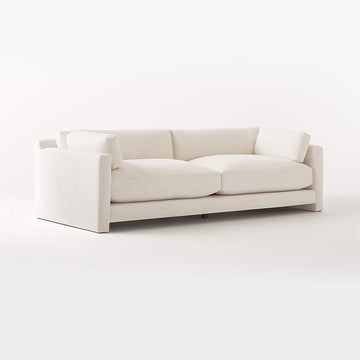 Marguerite White Performance Fabric Sofa