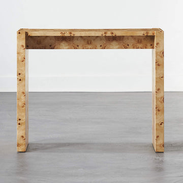 Niche 34" Neutral Burl Wood Console Table