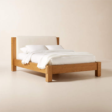 Turnbull Oak Wood Queen Bed