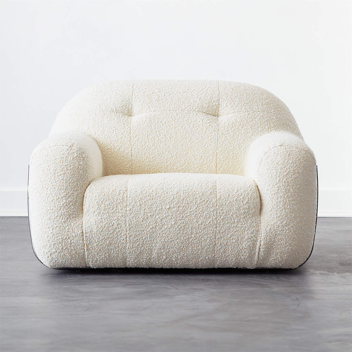 Brace Cream Boucle Chair