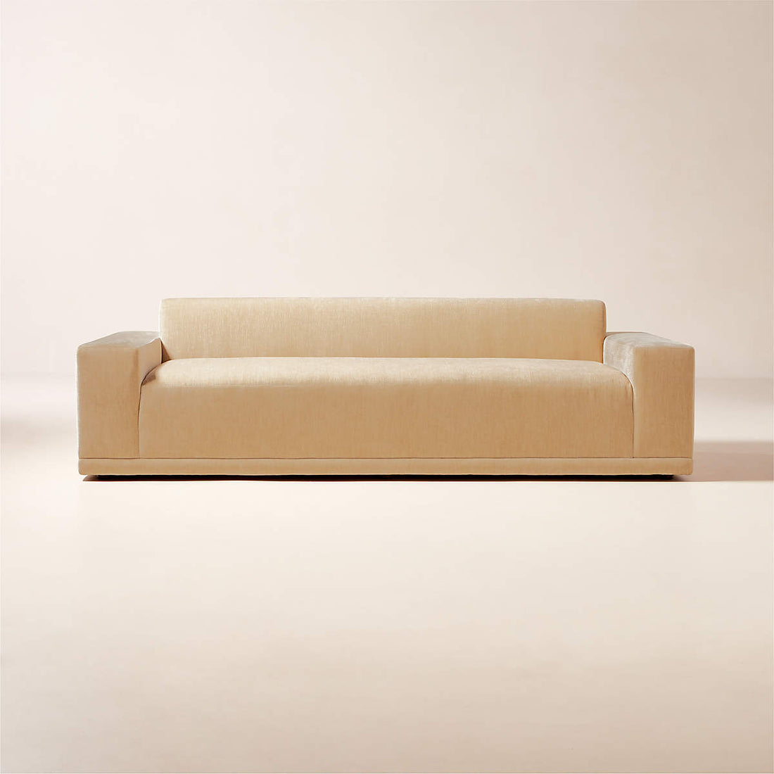 Wheat Performance Velvet Sofa
