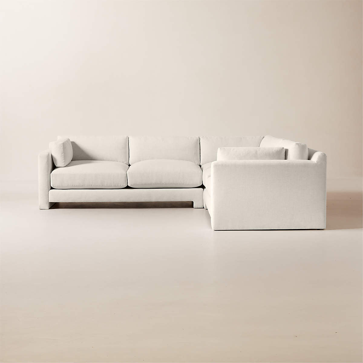 Marguerite 3-Piece L-Shaped White Performance Fabric Sectional SofaSave to FavoritesMarguerite 3-Piece L-Shaped White Performance Fabric Sectional Sofa