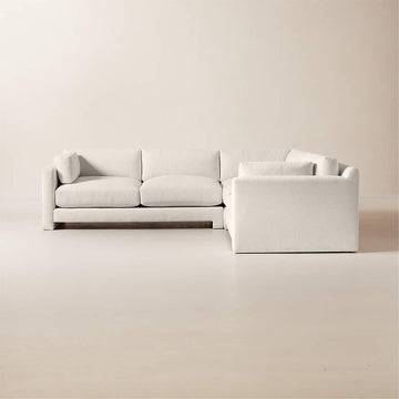 Marguerite 3-Piece L-Shaped White Performance Fabric Sectional SofaSave to FavoritesMarguerite 3-Piece L-Shaped White Performance Fabric Sectional Sofa