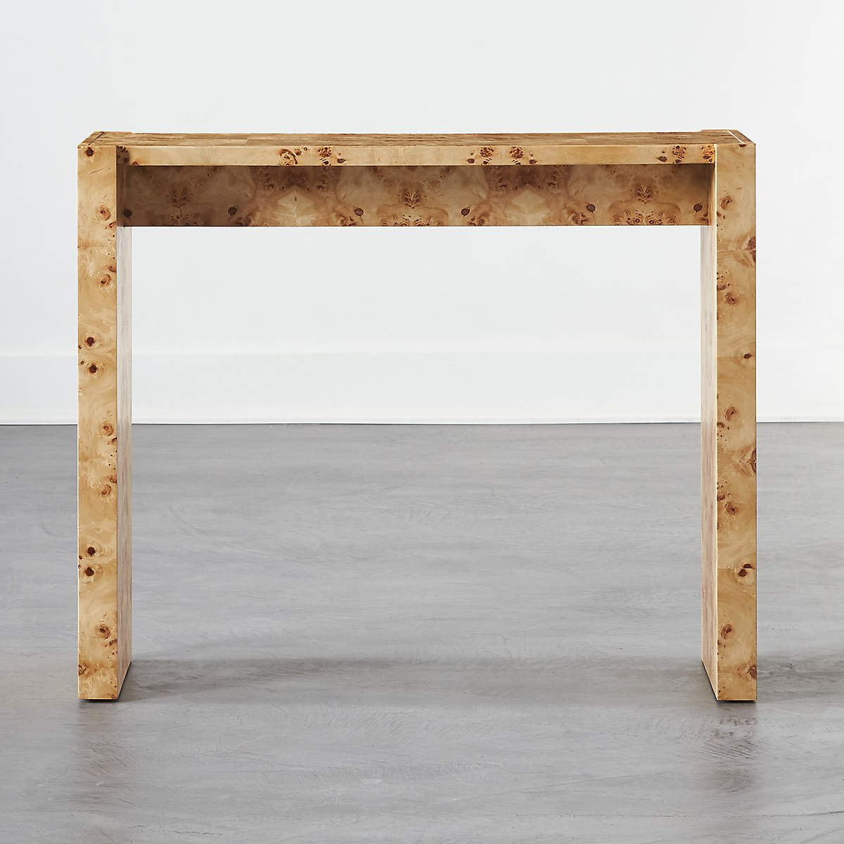 Niche 34" Neutral Burl Wood Console Table