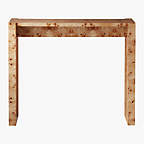 Niche 34" Neutral Burl Wood Console Table