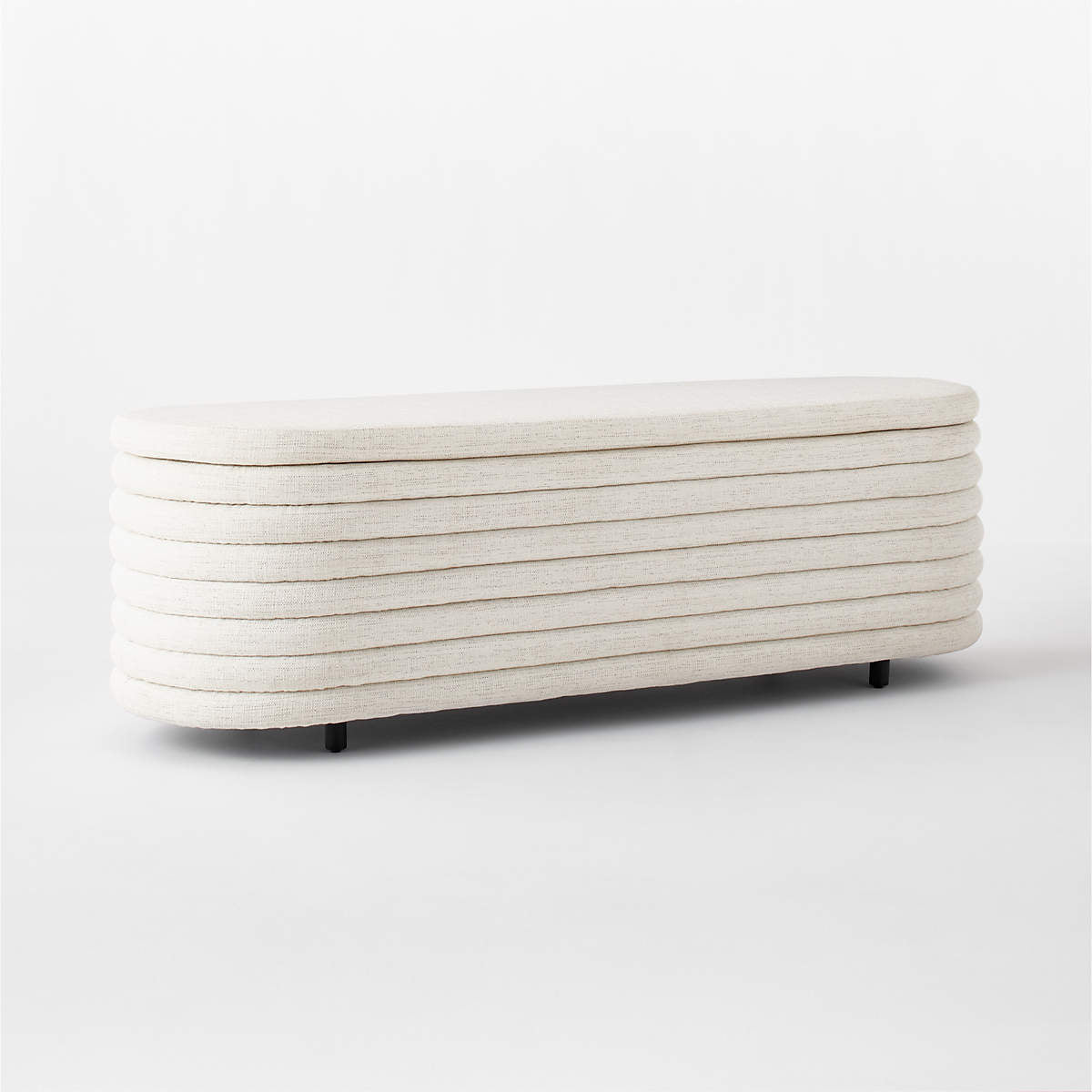 Rialto 60" Warm White Storage Bench