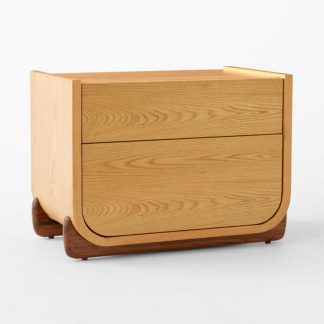 Stivale 2-Drawer Oak Nightstand
