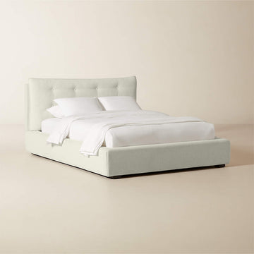 Tipton Ivory Tufted Queen Bed