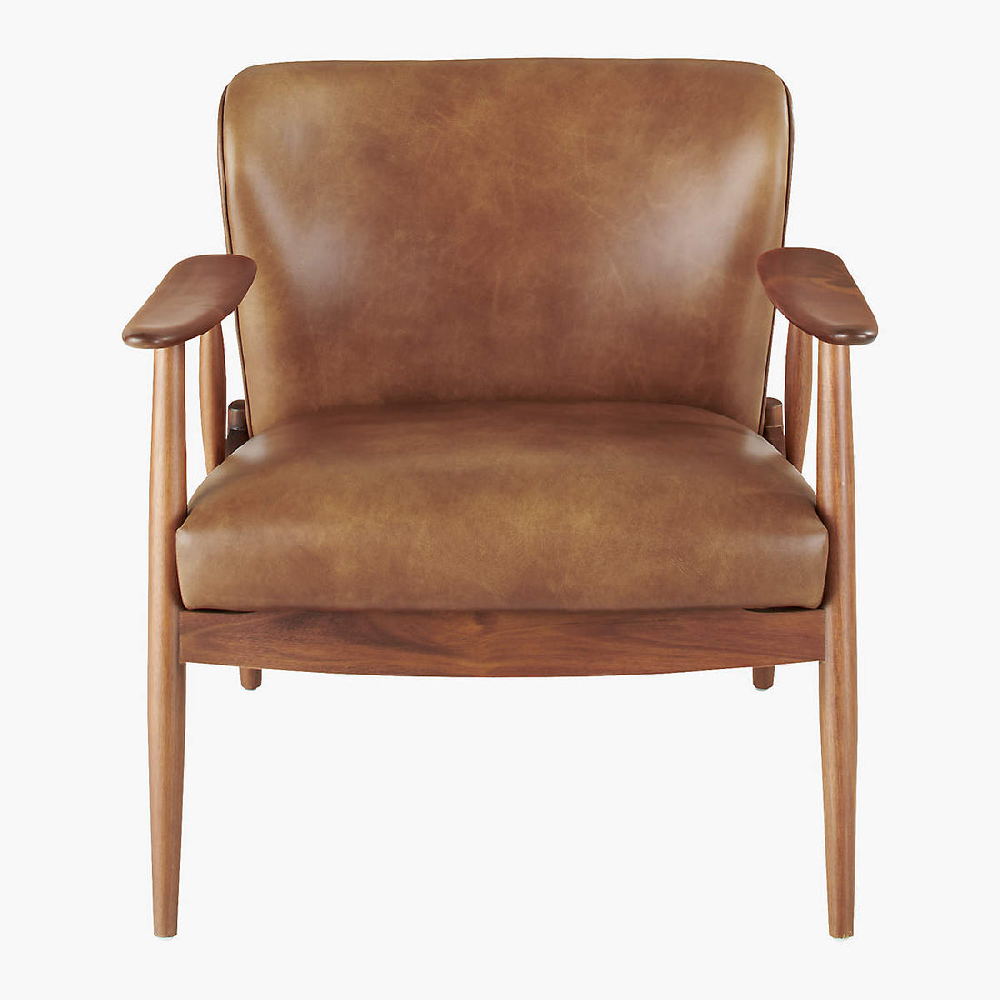 Troubadour Saddle Leather Wood Frame Chair