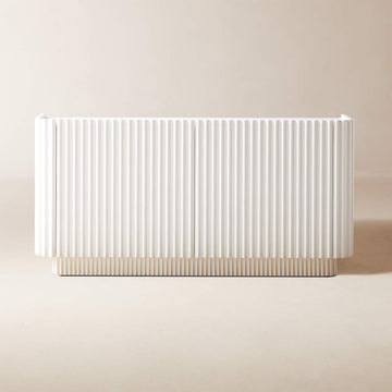 Truffle 59" White High-Gloss Lacquered Credenza